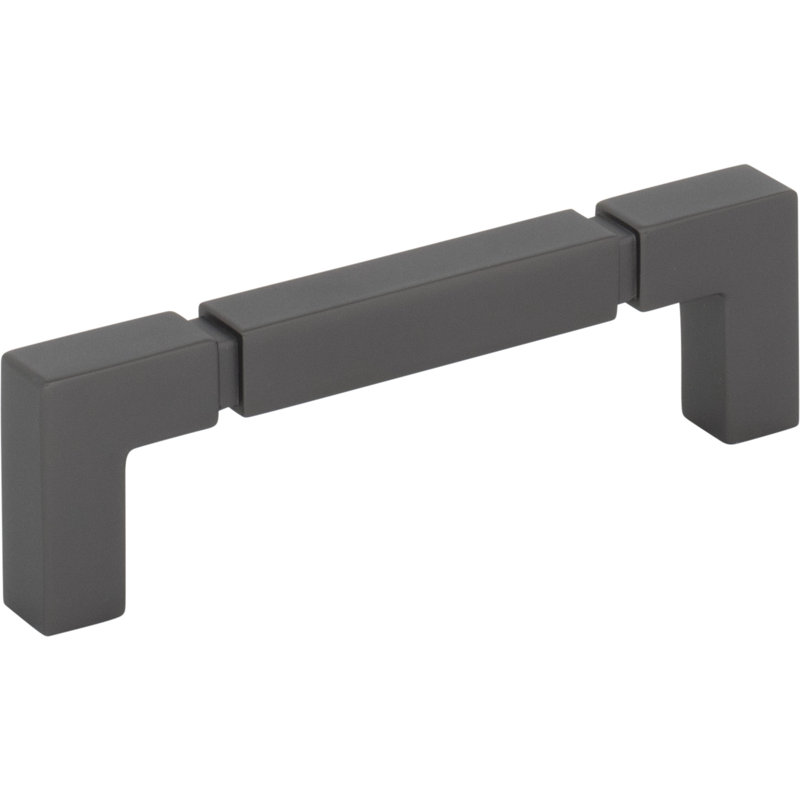 Langston Bar Pull, Ash Gray, 3 3/4" Center To Center
