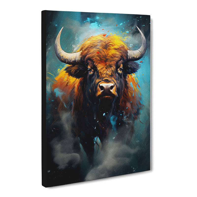 Buffalo - Wrapped Canvas, 60cm H x 40cm W x 3cm D
