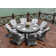 Round 9 - Piece 8 - Person 68.9" Long Dining Set with Cushions