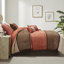Édredon 7 pièces Coral Queen - Faux suède, 2 taies décoratives, 1 coussin décoratif