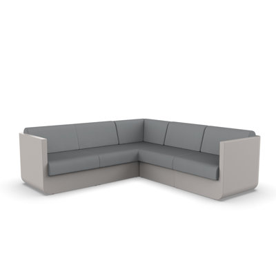 Ulm 94" Wide Outdoor Reversible Patio Sectional with Cushions