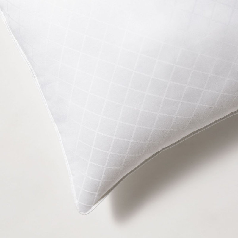 Standard White Diamond Luxe Down-Alternative Pillow