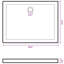 Bac de douche VidaXL avec plateau de douche central-78546200