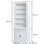 Beven 240 cm H x 100 cm W Library Bookcase-1164128544