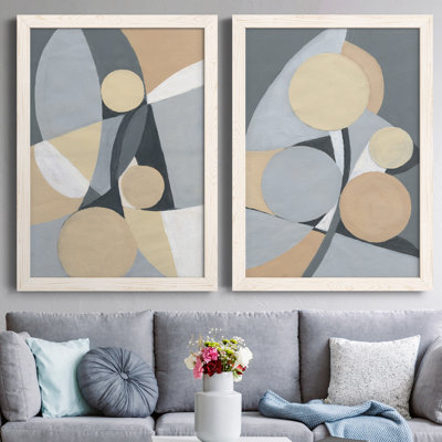 Millenium I - ensemble de 2 peintures sur toile encadrées