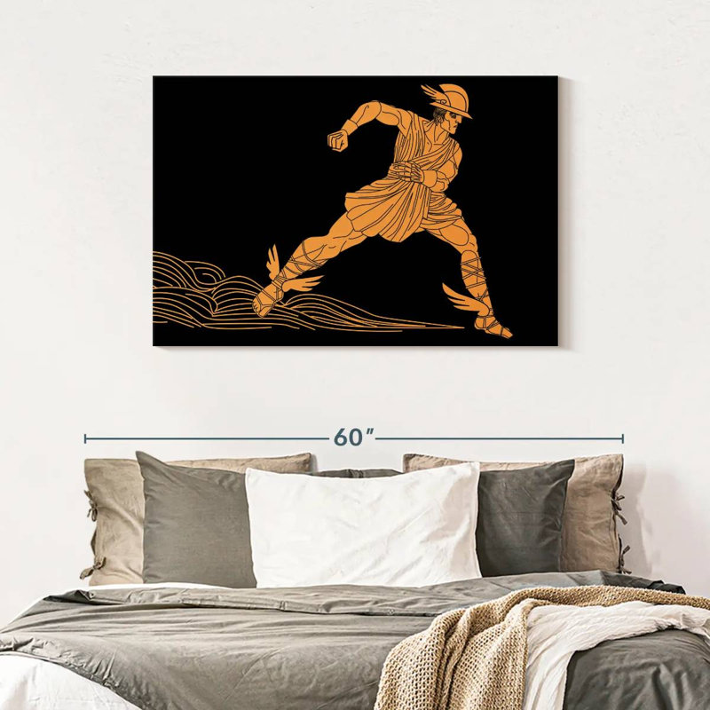 Leisha Greek Hermes, 30" H x 45" W