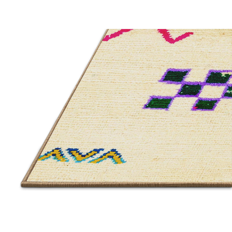 Abstract Indoor Rug, Rectangle 4' x 6'