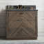 Ensemble de meuble-lavabo simple en bois 36 po
