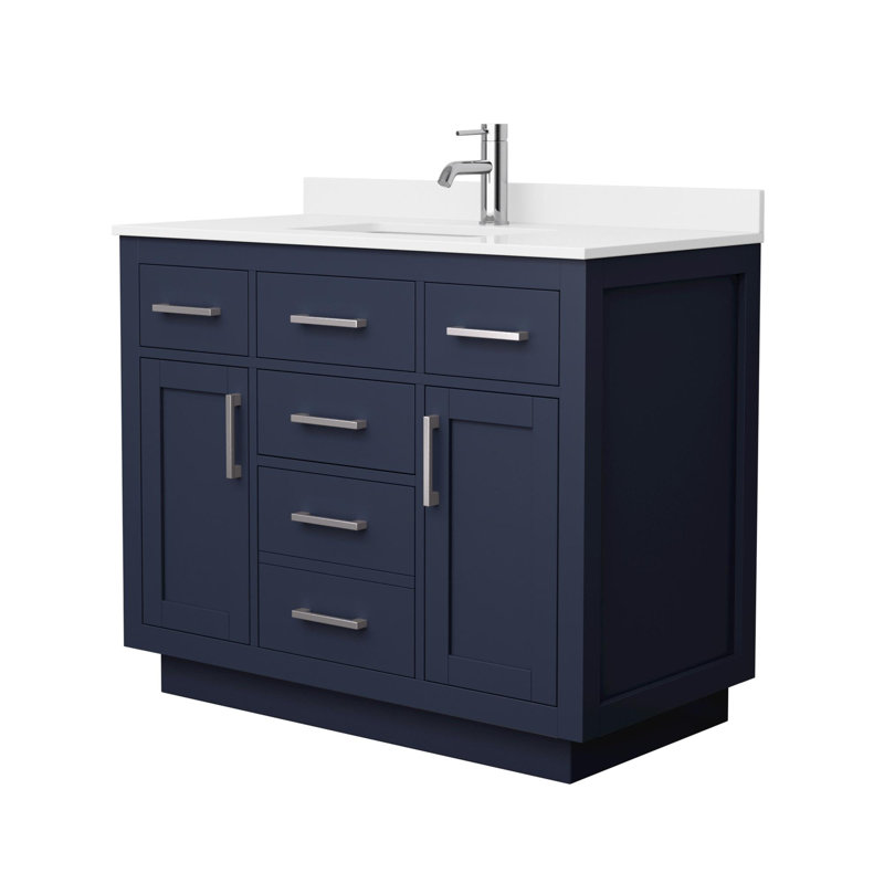 Beckett TK 42'' W Vanity, Brushed Nickel, Single