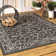 Hagerman Vintage Filigree Textured Weave Black/Gray Indoor/Outdoor Rug