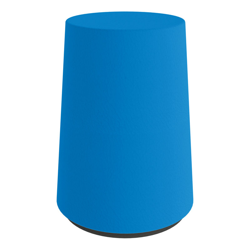 Shape Series Classroom Backless Active Motion Wobble Stool with Padded Seat, French Blue