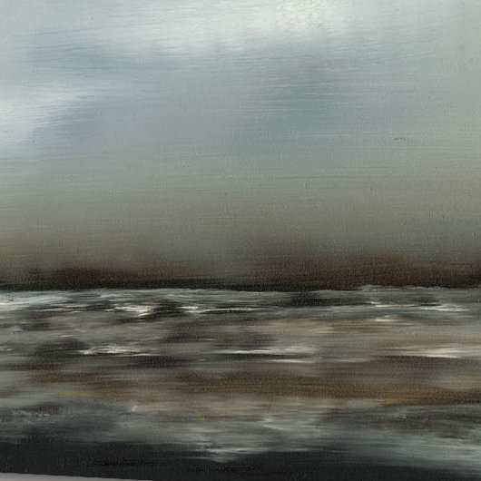 « ocean maré vii », impression sur toile, H 18 po x l 26 po x P 1,5 po, Toile avec cadre noir, Pas de tapis
