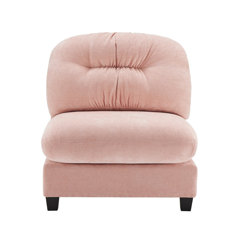 Canapé sans accoudoirs - rose