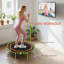 Trampoline 50 po pliable avec poignée réglable