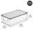 mDesign Plastic Storage Bin Box Container, Lid and Handles-98155408-98155403