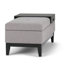 Banc de rangement avec repose-pieds et rangement caché Oregon