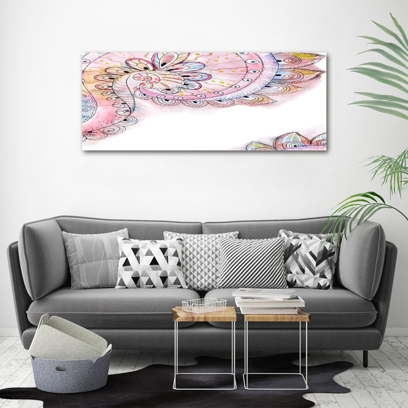 Abstract Pattern 1 Piece Wall Art on Canvas