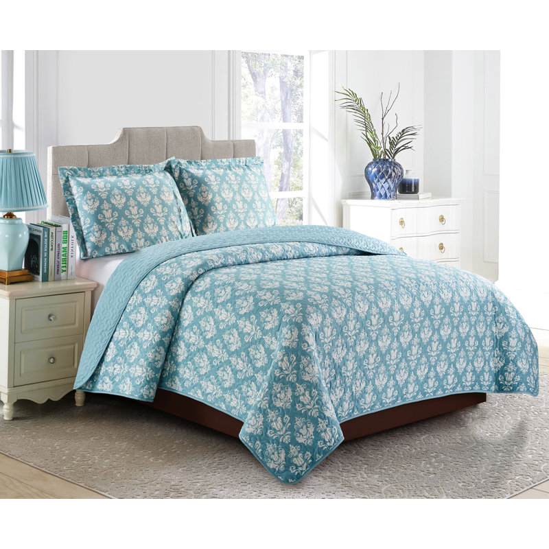 Ensemble de courtepointe réversible Saulsberry, Courtepointe simple et 1 taie décorative