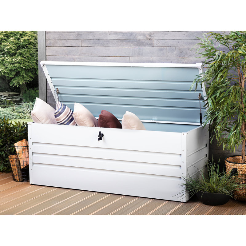 Cebrosa 600 L Metal Storage Box, White