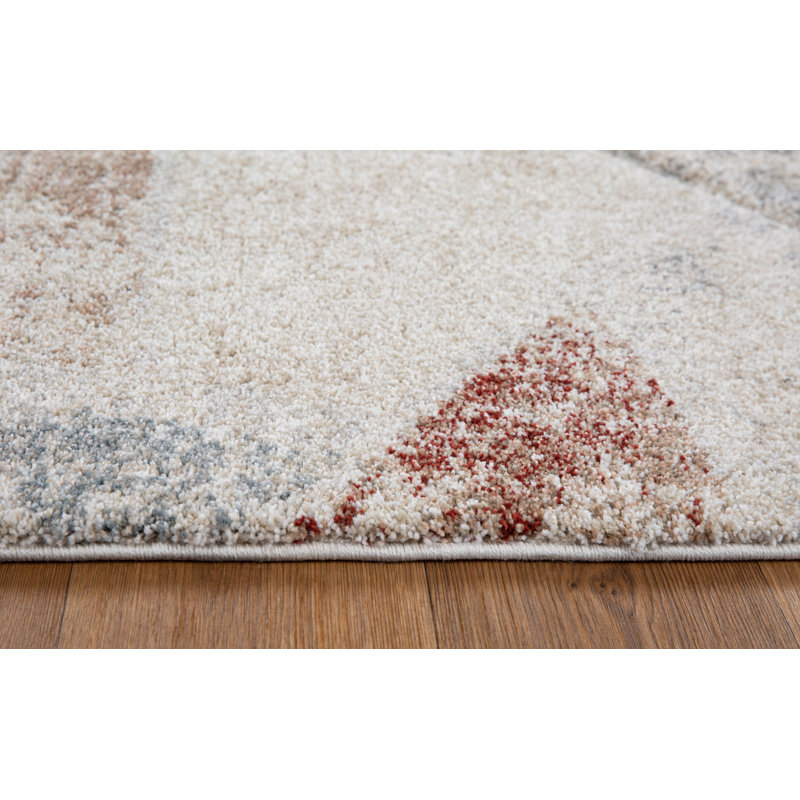 Tapis à motif géométrique abstrait et abstrait de la collection Ocossio, Rectangle 1 pi 9 po x 3 pi 2 po