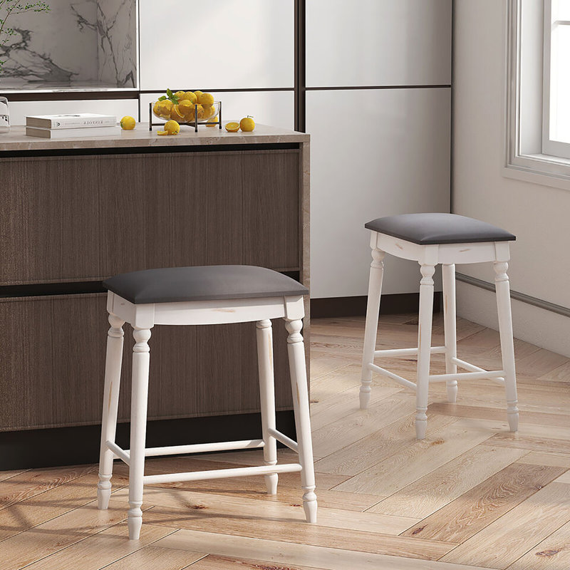 Tabouret Champetre, Tabouret de comptoir (siège d'une hauteur de 24 p, 2