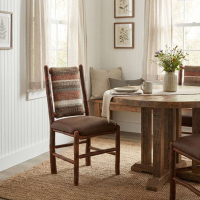  Hickory Upholstered Back Side Chair - Customer's Own Material