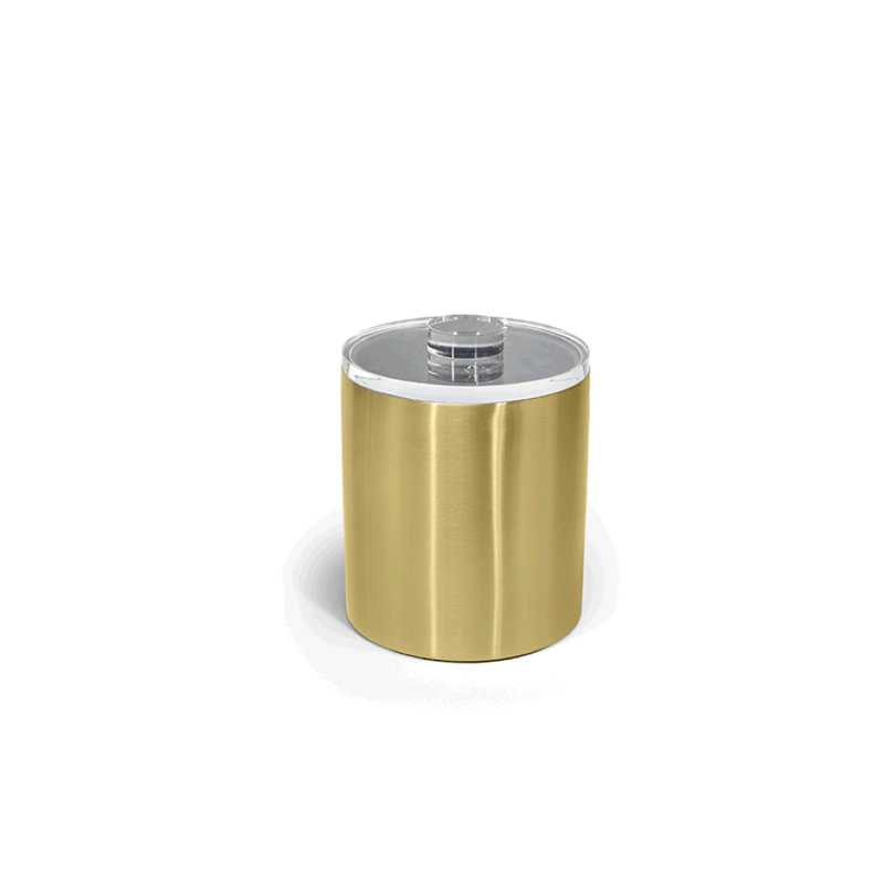 Stainless Steel Ice Bucket, Matte Brass