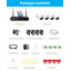 8CH 3MP NVR Security Camera System With 1TB HDD, 4Pcs WIFI Spotlight Cameras, 2-way Audio, Plug-in