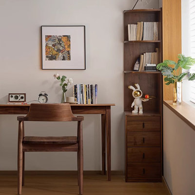 Brown Solid Wood Corner cabinet