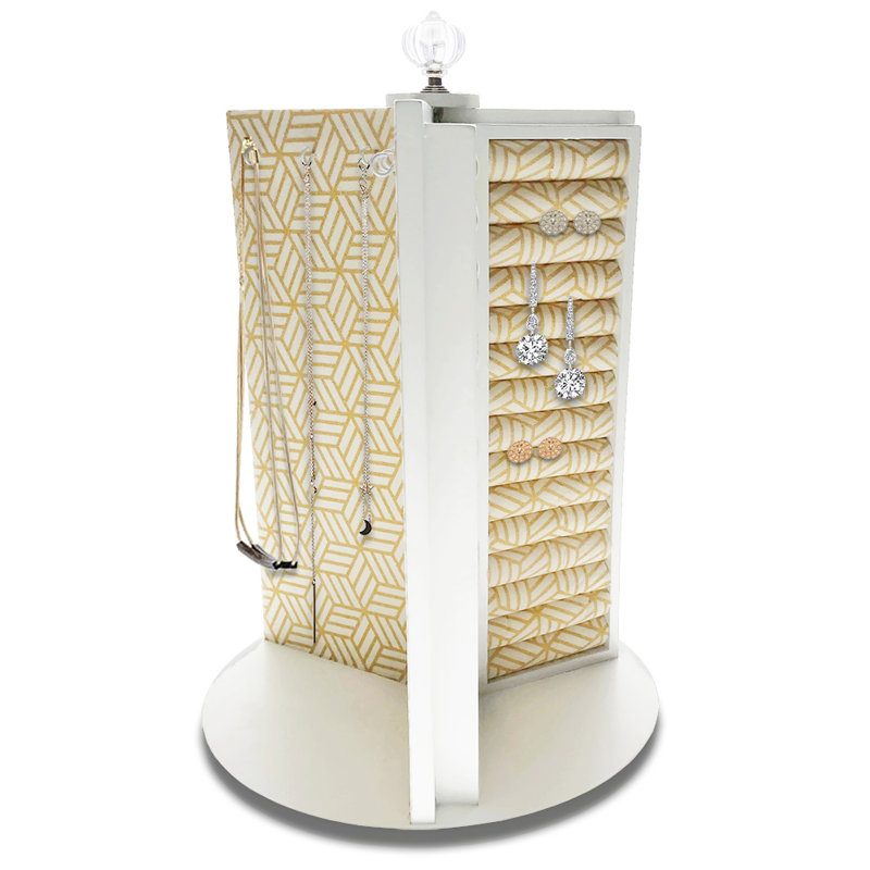 Plateau de rangement rotatif pour bijoux