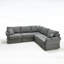 Ensemble de canapé modulaire modulaire avec un design en L réversible, un tissu en lin doux et des sièges confortables pour cinq personnes, parfait pour les espaces de vie modernes.