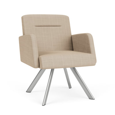 Willow Lounge Reception Guest Chair Steel Legs