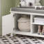 Olympia Polyester Upholstered Storage Bench