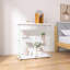 Vitrine à deux portes avec 2 tablettes vitrées et porte pour la bibliothèque de salon-474296690