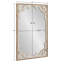 Miroir en bois aggloméré brun rustique