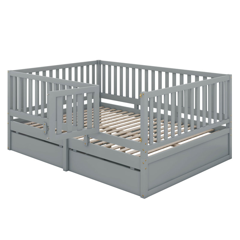 Joshniel Storage Bed, Grey