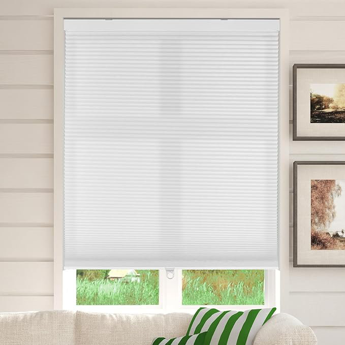  Cordless Cellular Light Filtering Honeycomb Shade, 40"W x 60"L
