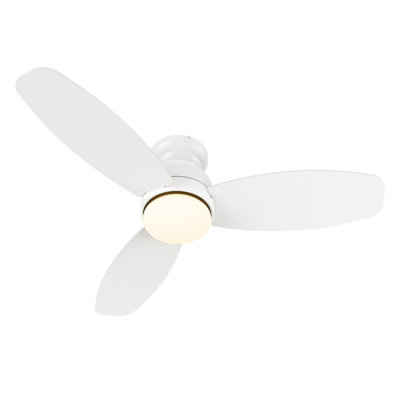 Ventilateur de plafond à moteur à courant continu de 48 po avec télécommande, ensemble d'éclairage à DEL inclus.