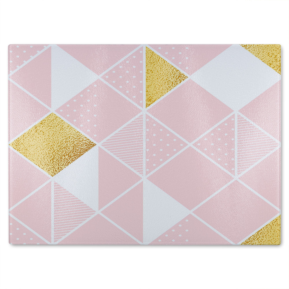 Geometric Glass Chopping Board