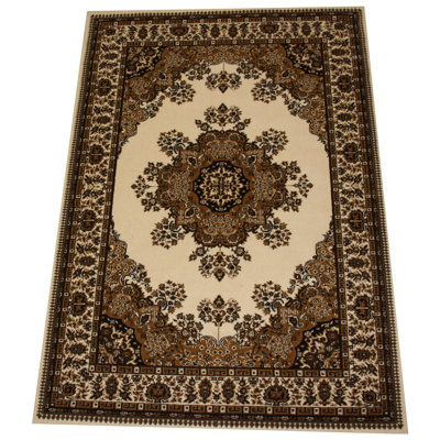Barrville Rectangle Oriental Hand Hooked Area Rug