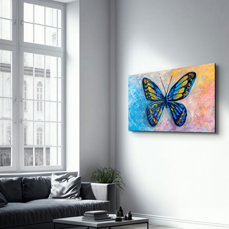 Élégante peinture murale en verre trempé de 13,8 po x 21,7 po | 100% verre trempé, épaisseur: 0,16 pouce | Imprimé UV pour des couleurs éclatantes | Parfait pour la décoration intérieure, le salon et les espaces de bureau