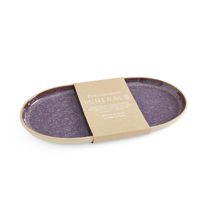 PORTMEIRION MINERALS MEDIUM OVAL PLATTER 12x6.4"