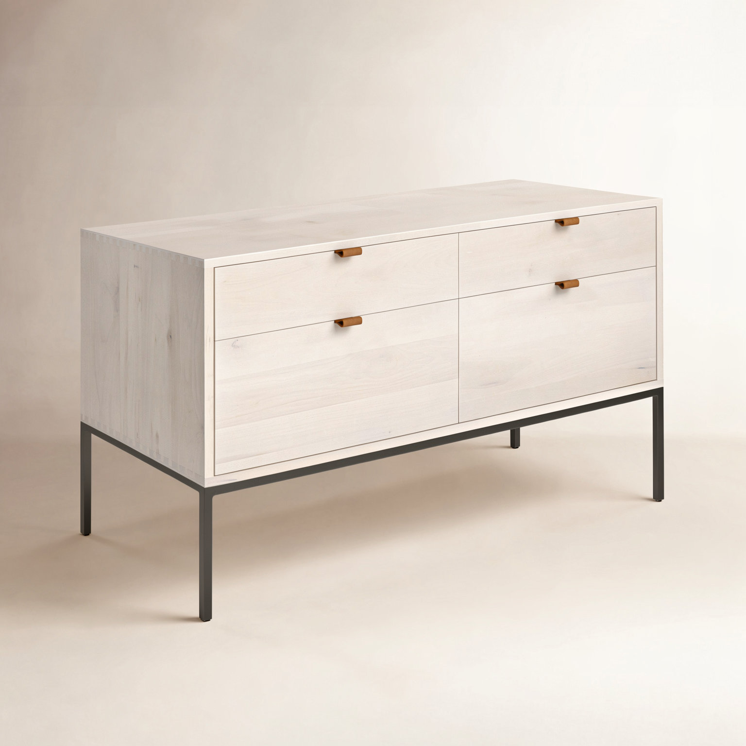Loki 4-Drawer Filing Cabinet, Whitewash