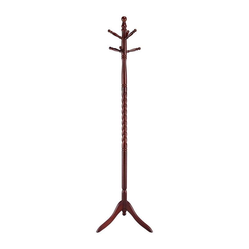 Merlot Coat Rack With Twisted Post