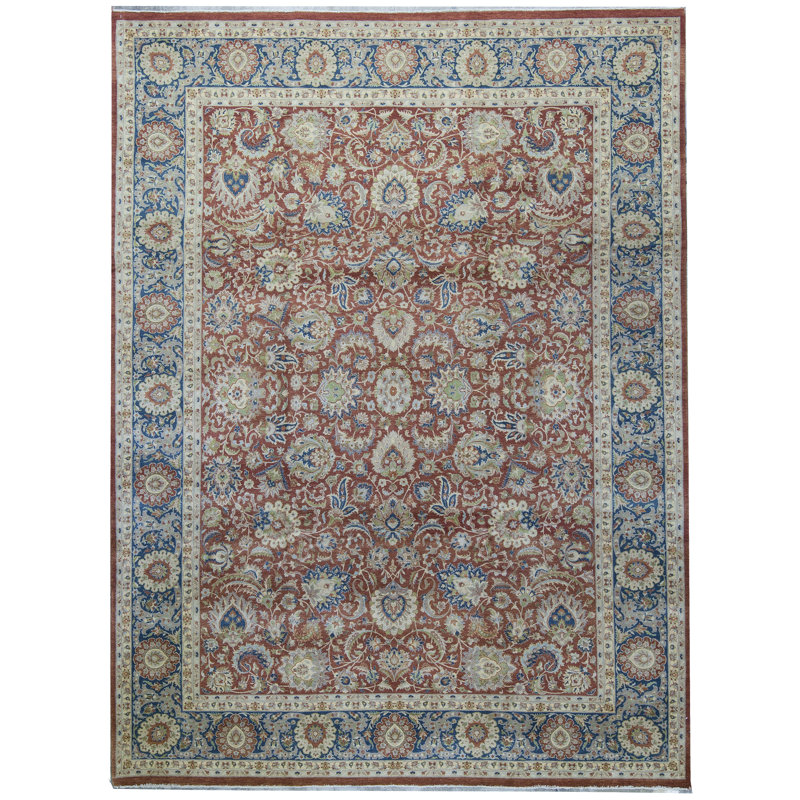 Tapis rouge noué à la main de haute qualité