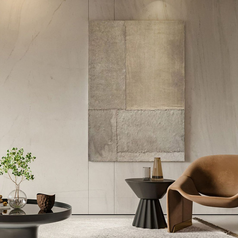 Art mural moderne en bois manufacturé moderne pour le salon, la chambre à coucher, H 51,18 po x l 35,43 po