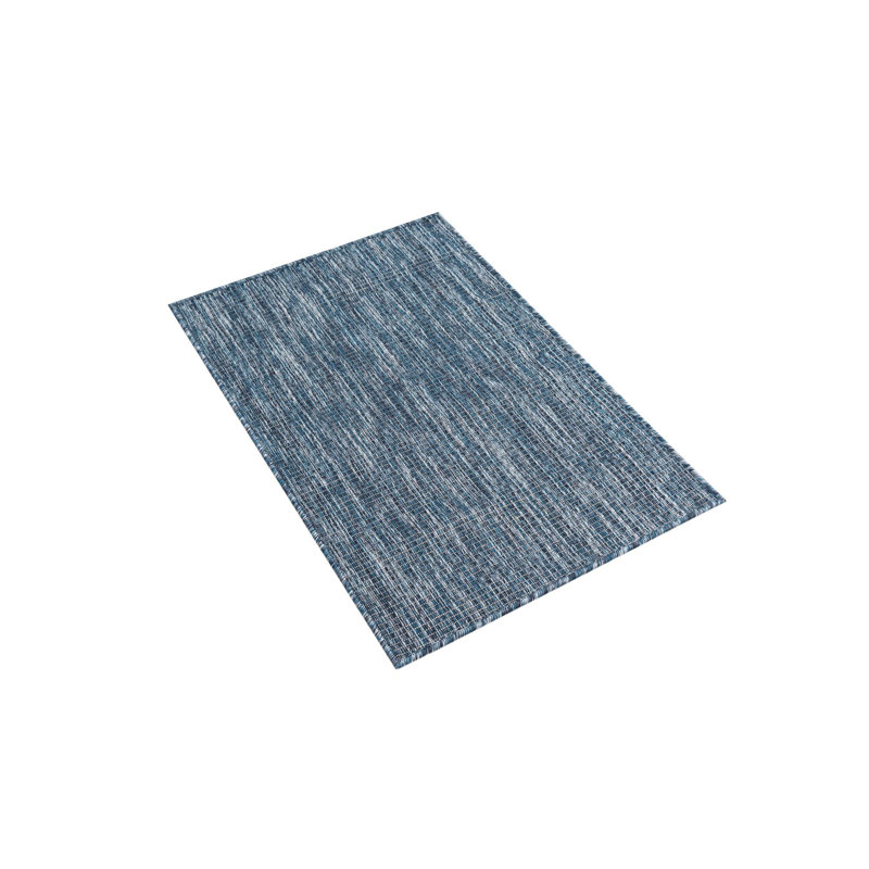 Avaughn Blue Indoor/Outdoor Area Rug, Rectangle 5'3" x 7'1"