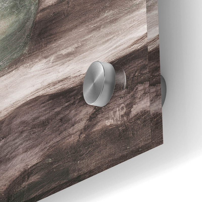 «Rustic Elegance 1 Neutral» par Julia Purinton, art mural en verre acrylique, H 24 po x l 36 po x P 0,2 po