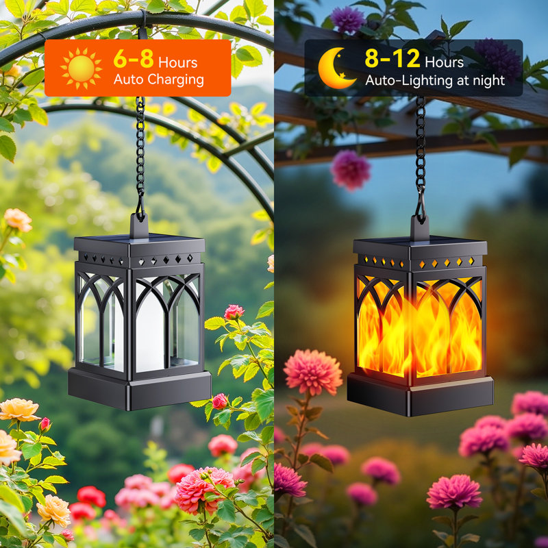 Solar Lanterns Outdoor Waterproof, Two Modes Hanging Solar Lantern Lights For Outside, Auto On/off Lanterns Decorative Outdoor For Garden Table Yard Path Tree Patio