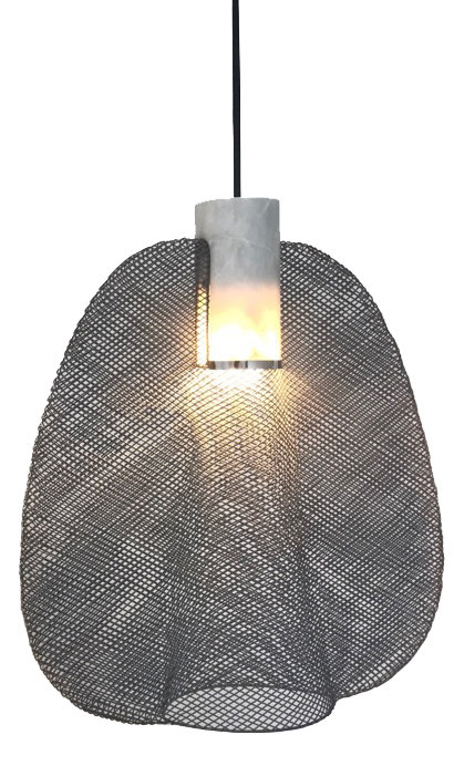 Schema 5-Light Pendant, 16.5" H x 15" W x 5" D